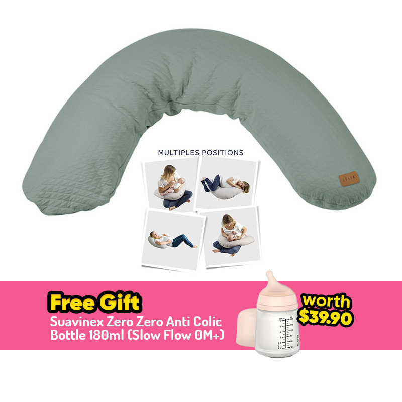 Beaba Big Flopsy Maternity & Nursing Pillow + FREE GIFT